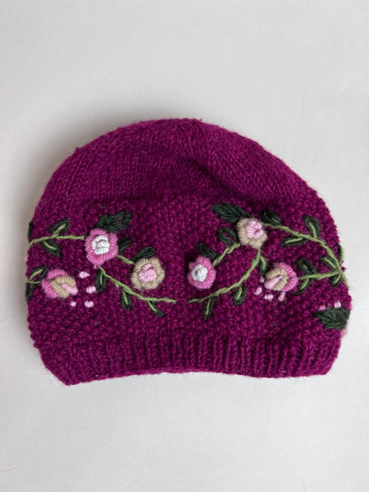 Floral Embroidered Hat