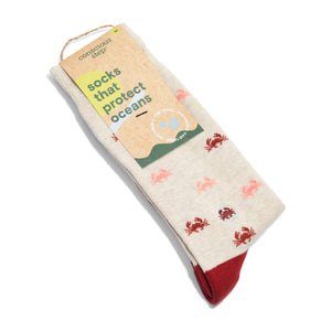 
                
                    Load image into Gallery viewer, Socks that Protect Oceans (Colorful Crabs)
                
            