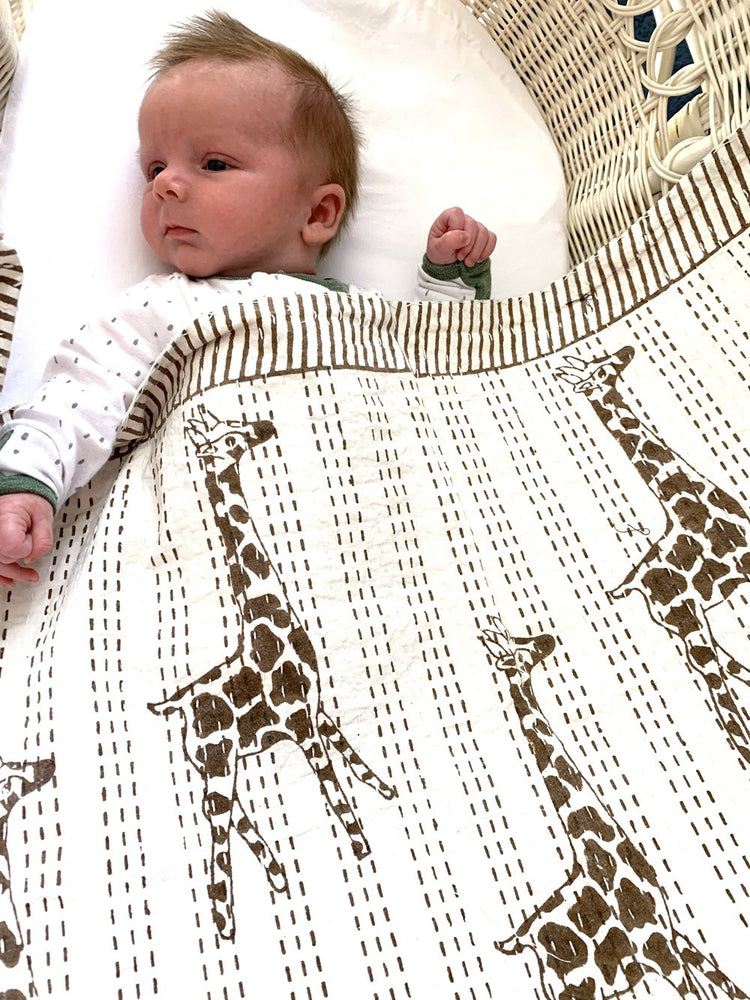 Blockprint Kantha Baby Quilts