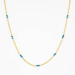 Chrysocolla and Chain Strand