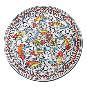 
                
                    Load image into Gallery viewer, Rainbow Fish Round Platter
                
            