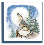 Howling Wolf Quilling Card