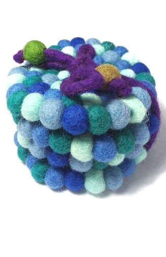 Felted Ball Coasters