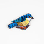 Embroidered Bird Pins