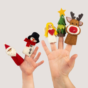 
                
                    Load image into Gallery viewer, Felt Christmas Finger Puppets
                
            