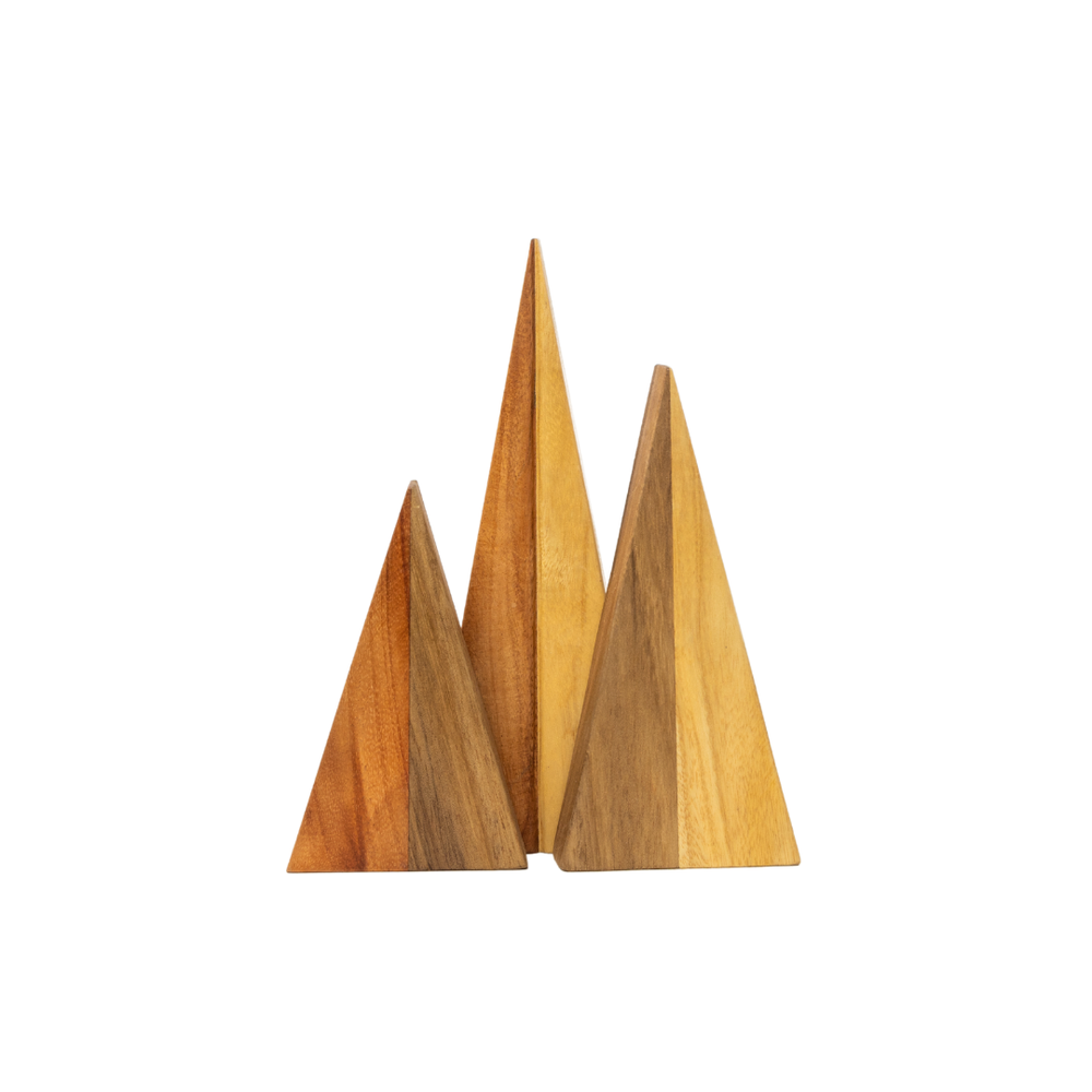 
                
                    Load image into Gallery viewer, Reclaimed Wood Standing Christmas Trees - Set of 3
                
            