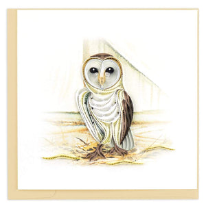 Barn Owl Quilling Card