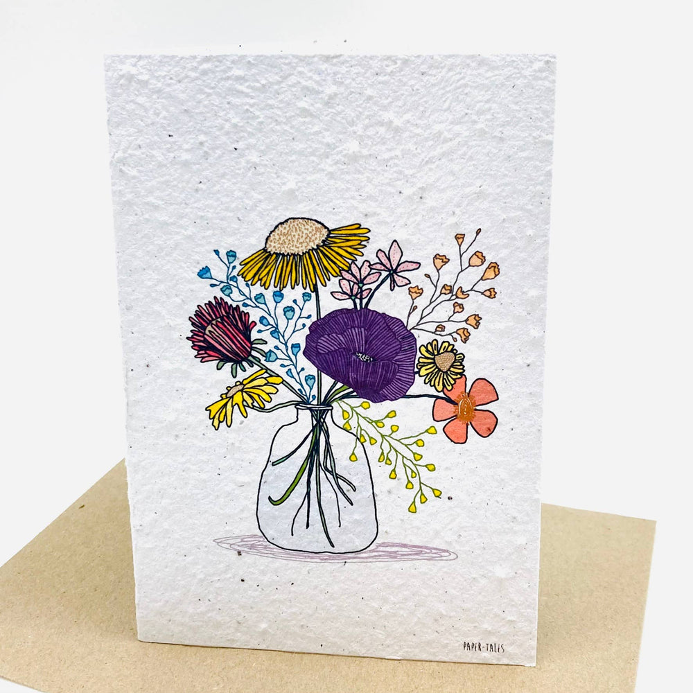 Bouquet Growing Card