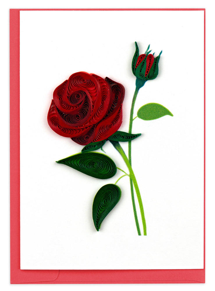 Rose Petite Quilling Card