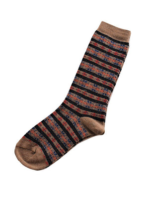 
                
                    Load image into Gallery viewer, Duluth Stripe Alpaca Sock
                
            
