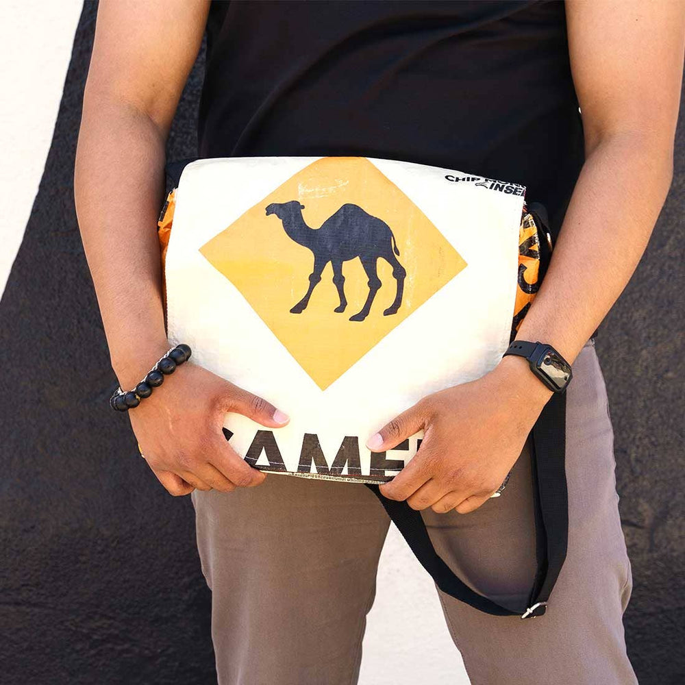 Camel Messenger Bag