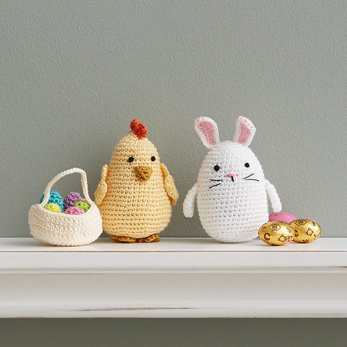 
                
                    Load image into Gallery viewer, Crocheted Easter Bunny and Chick
                
            