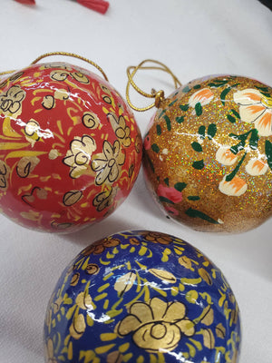 Paper Mache Ball Ornament