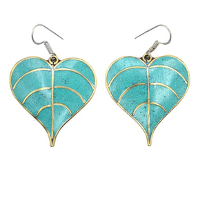
                
                    Load image into Gallery viewer, Brass Leaf Earrings
                
            