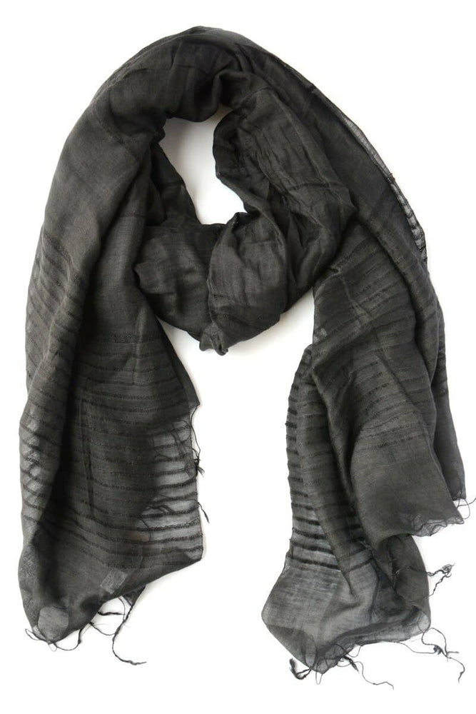 Anh Striped Scarf - Midnight