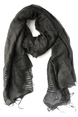 Anh Striped Scarf - Midnight