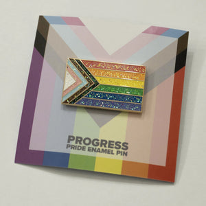 
                
                    Load image into Gallery viewer, Progress Pride Enamel Pin
                
            