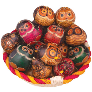 
                
                    Load image into Gallery viewer, Owl Gourd Ornament
                
            