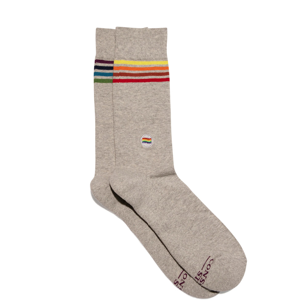 Socks That Protect LGBTQ Lives - Gray