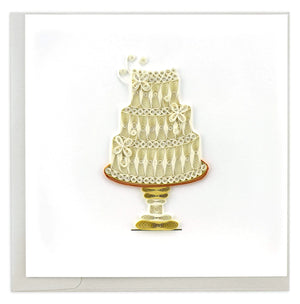 
                
                    Load image into Gallery viewer, Wedding Cake Quilling Card
                
            