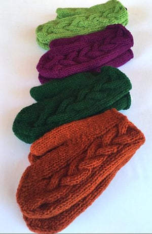 Cable Knit Mittens