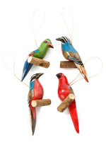 Perched Bird Ornaments
