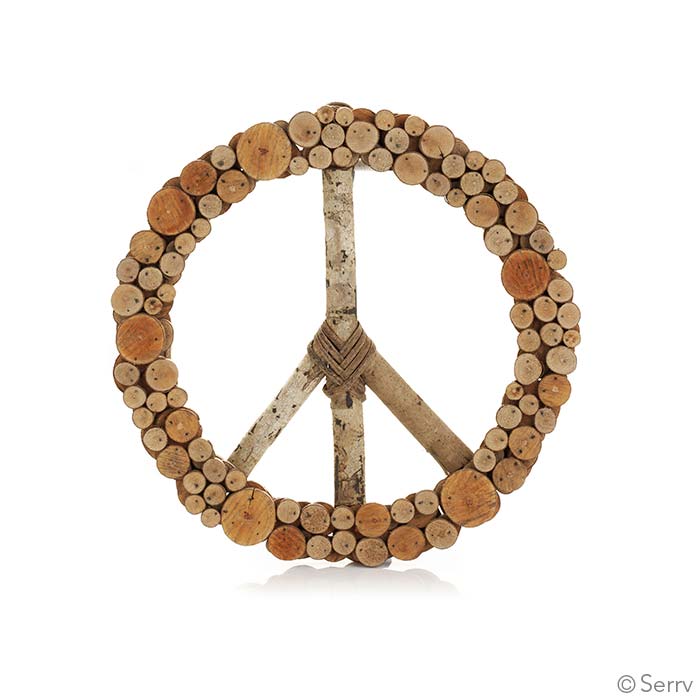 
                
                    Load image into Gallery viewer, Layered Peace Wreath
                
            