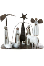 Stone and Metal Nativity