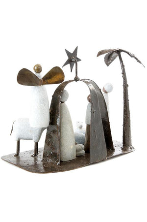 
                
                    Load image into Gallery viewer, Stone and Metal Nativity
                
            