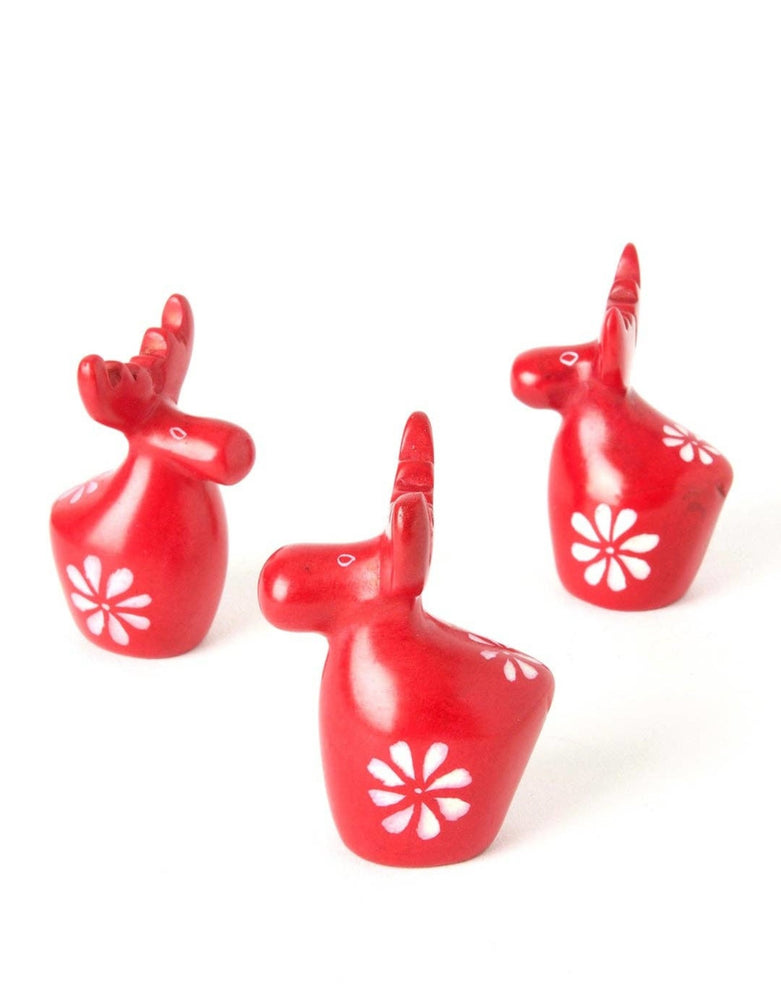 Tiny Soapstone Reindeer