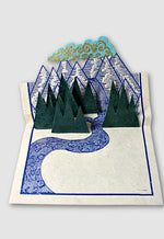 Mountain Tree Pop Up Card