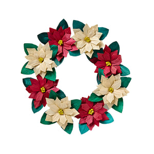 
                
                    Load image into Gallery viewer, Poinsettia Husk Wreath
                
            