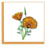 Yellow Poppies Quilling Card