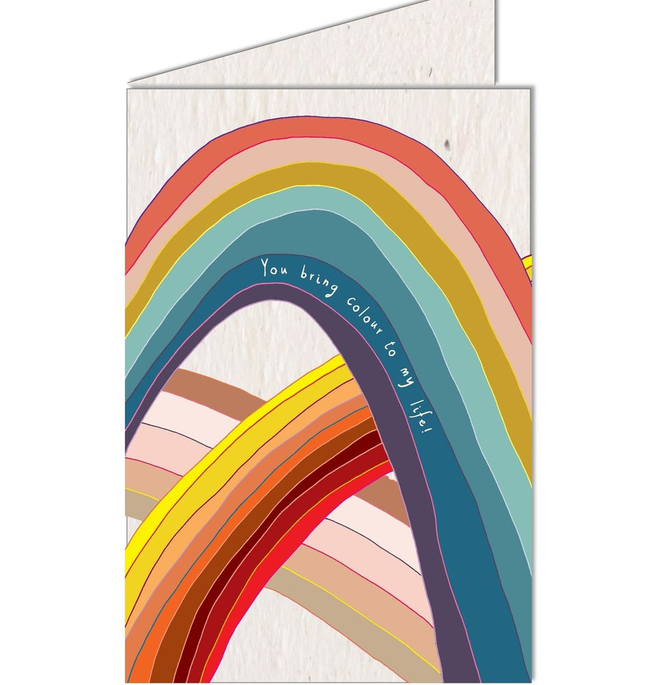 Rainbow Growing Paper Card