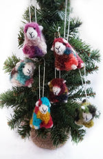 Rainbow Mini Sheep Ornament