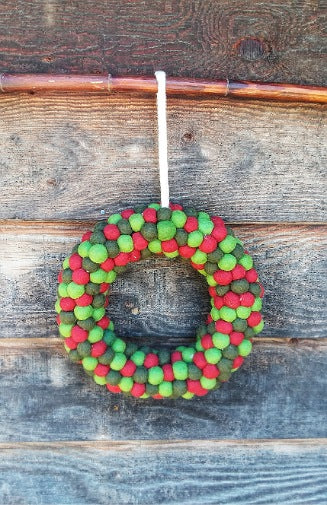 
                
                    Load image into Gallery viewer, Felted Wool Wreath
                
            