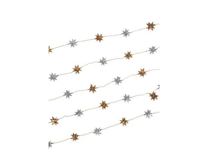 
                
                    Load image into Gallery viewer, Silver and Gold Star Garland
                
            