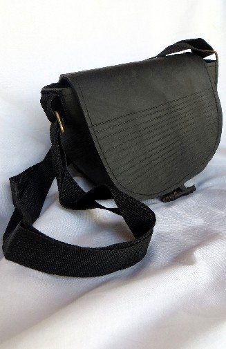 
                
                    Load image into Gallery viewer, Recycled Tire Crossbody Bag
                
            
