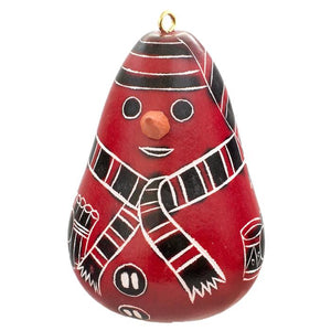 Snowman Gourd Ornament