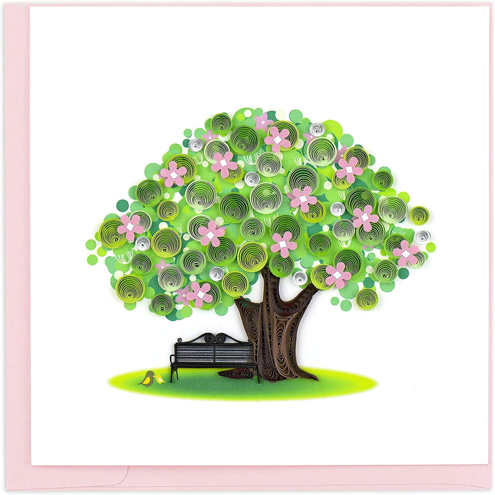 
                
                    Load image into Gallery viewer, Spring Tree Quilling Card
                
            