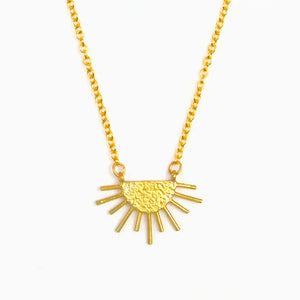 Sun ray necklace deals