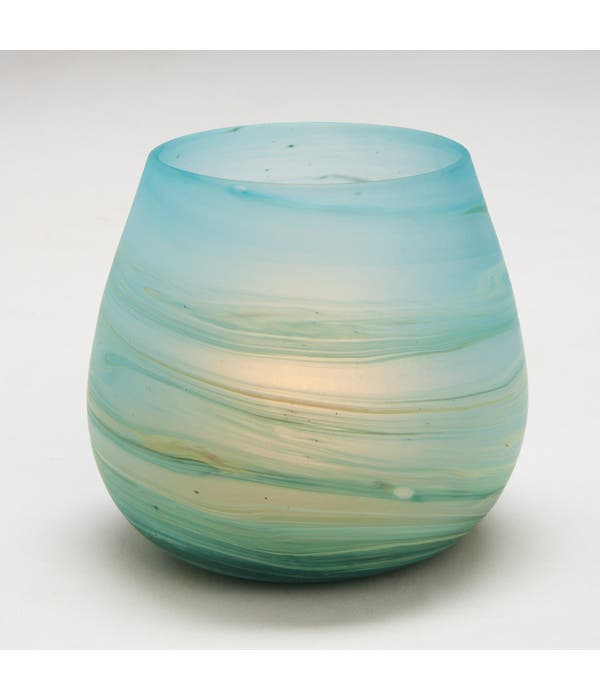 
                
                    Load image into Gallery viewer, Phoenician Glass Green Votive
                
            