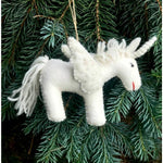 Felted Unicorn Ornament